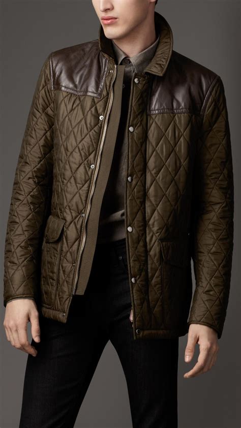 burberry quilted style jacket|burberry quilted jacket men.